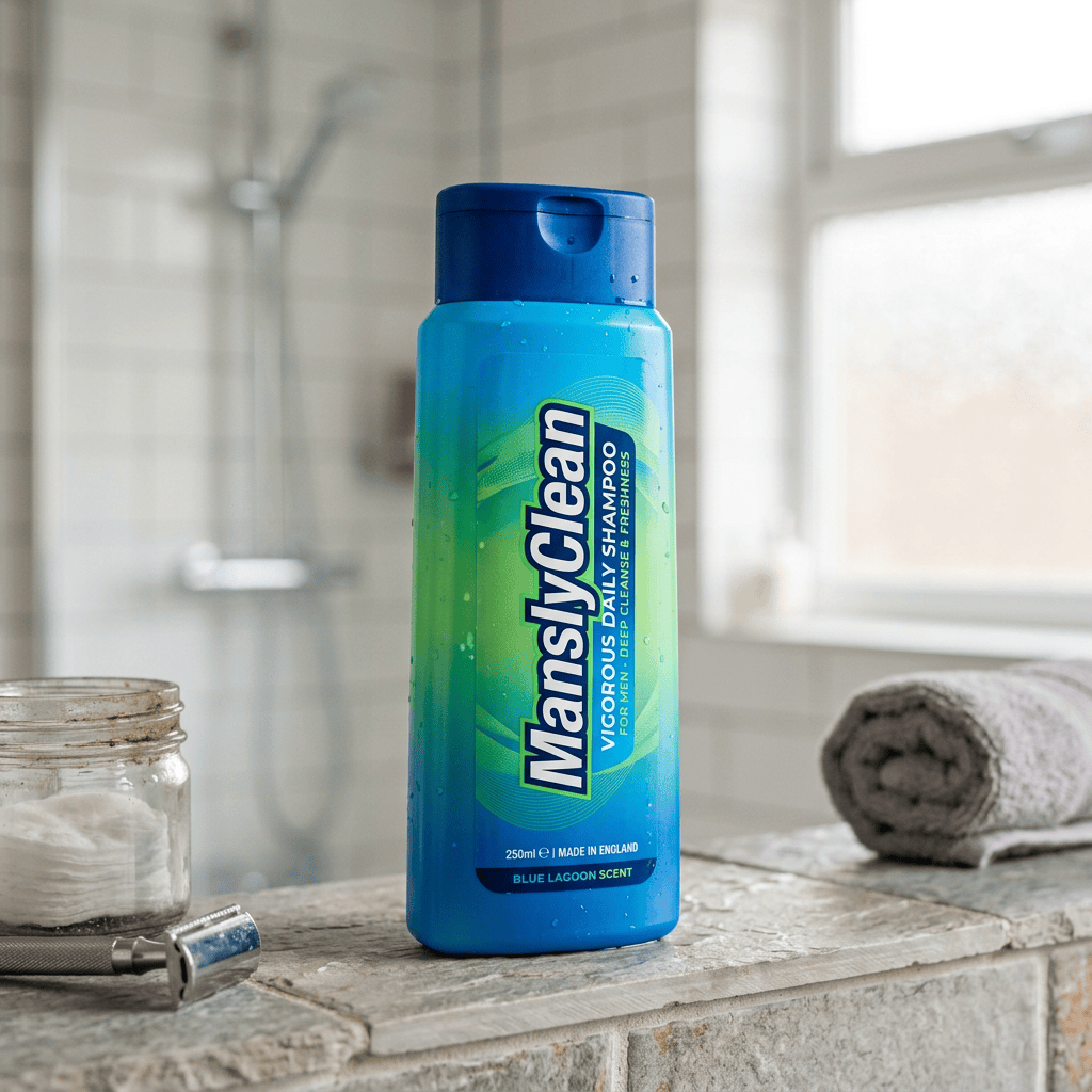 MansClean Vigorous Daily Shower Gel bottle labeled Blue Lagoon Scent